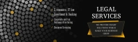 Black and Yellow Legal Services LinkedIn Care template