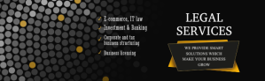 Black Black and Yellow Legal Services LinkedIn Care LinkedIn Career Cover Photo Template