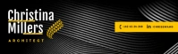 Black and Yellow LinkedIn Career Cover Photo template