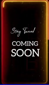 Black Announcement Business Card Video Kartu Bisnis template