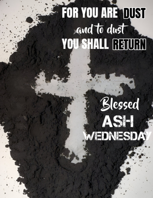 Black Ash Wednesday Flyers Template | PosterMyWall