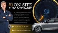 Black Automotive Facebook Cover Video template