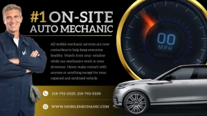 Hitam Mobile Auto Mechanic Services Facebook Cover Video Template