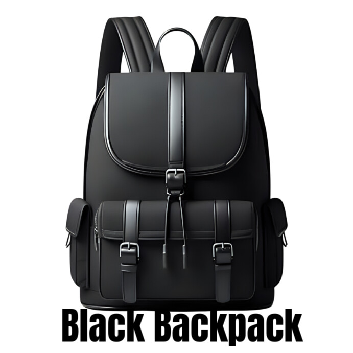 Backpack Facebook Posting Black Backpack Template | PosterMyWall