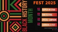 Black Berbasis Daftar Black History Month Festival Pos Twitter template
