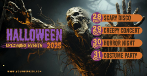 Black Berbasis Daftar Halloween Schedule Gambar Bersama Facebook Obraz udostępniany na Facebooku template