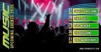 Black Berbasis Daftar Upcoming Events Iklan Facebook template