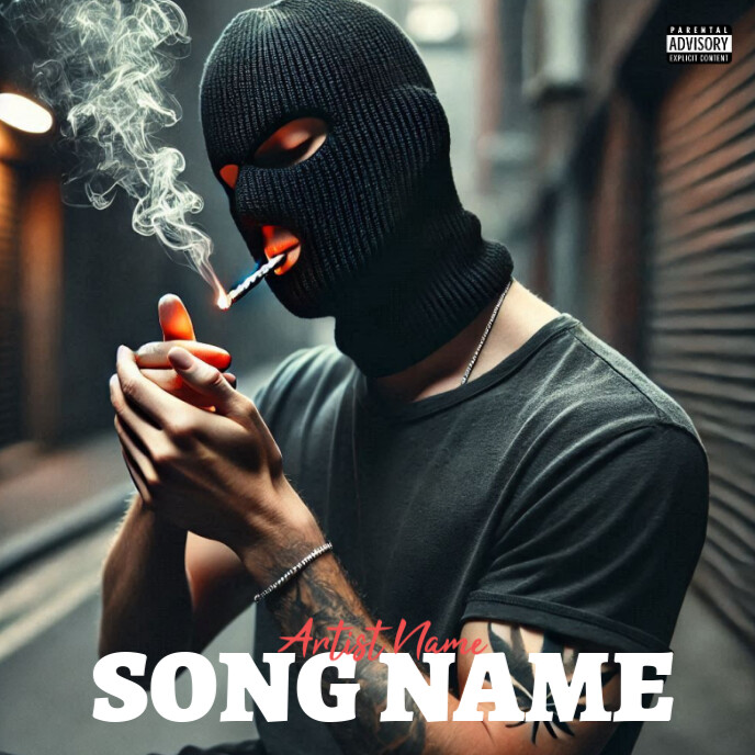 Black Best Cover Album Music Art Trap Mixtape Rap Album Cover Template ...