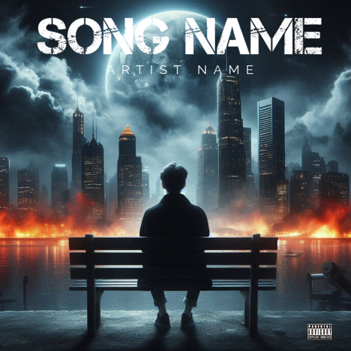 Black Best Cover Album Music Art Trap Mixtape Rap Album Cover เทมเพลต ...