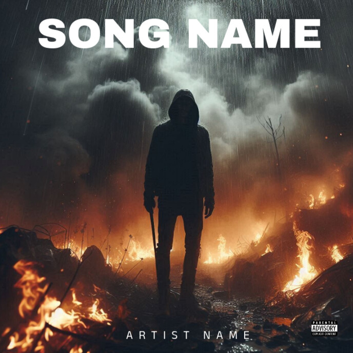 Black Best Cover Album Music Art Trap Mixtape Rap Album Cover Template ...