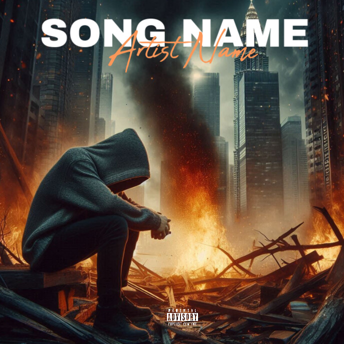 Black Best Cover Album Music Art Trap Mixtape Rap Album Cover Template ...