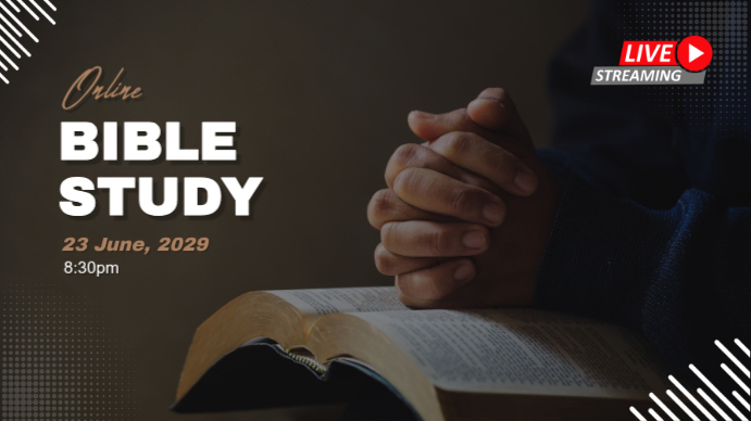 Black Bible Study YouTube Thumbnail Template | PosterMyWall
