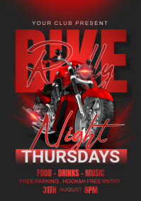 Black Bike Rally Night 2025 A4 template