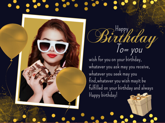 Black  Birthday  Presentation template
