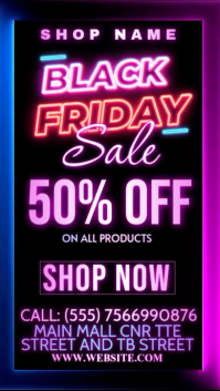 Black Black Friday Instagram Story template