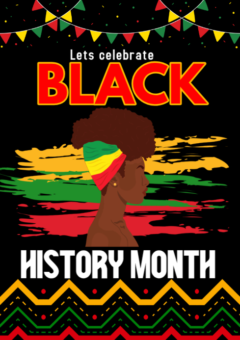 Black Black History Month A3 Template | PosterMyWall