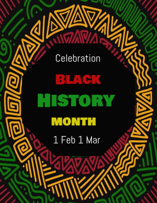 Black Black History Month Celebration Flyer Template PosterMyWall