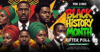 Black Black History Month Event Facebook Shared Image Video template
