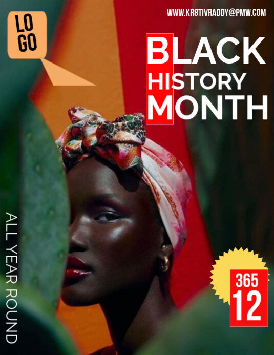 Black Black History Month Flyer (us Letter) Template PosterMyWall