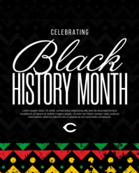 Black Black History Month Instagram Portrait template