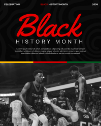 Black Black History Month Instagram Portrait template