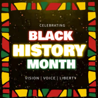 Black Black History Month Instagram Post Video template