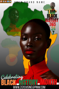 Black  Black History Month  Poster template