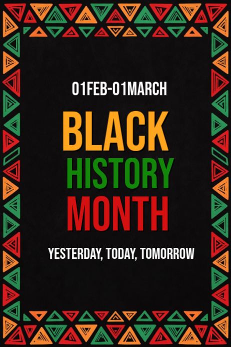 Black History Month Posters Template | PosterMyWall