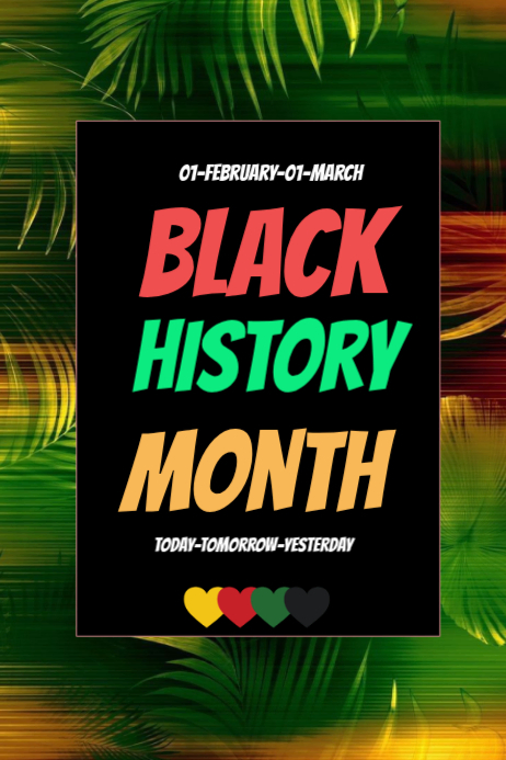 Black Black History Month template 2026 | PosterMyWall