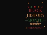 Black  Black History Month Video Yard Sign ป้ายสนาม template