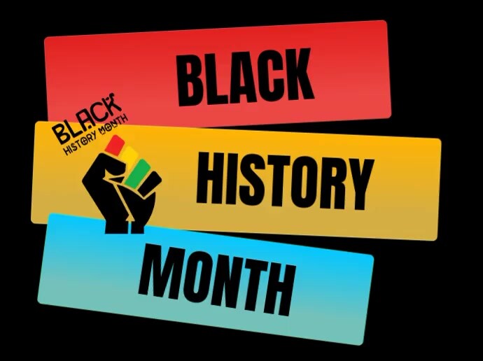Black  Black History Month Video Yard Sign template