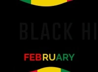Black  Black History Month Video Yard Sign template