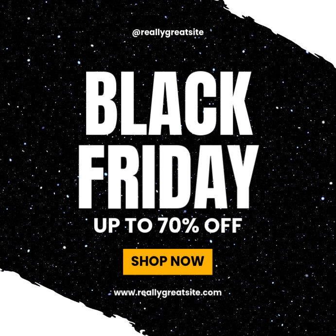 Black Bold Black Friday Sale Instagram Post template
