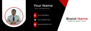 Black Business Card Template Tumblr Banner Tumblr-Banner