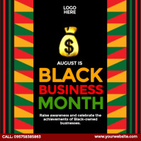 Black Business Month Pos Instagram template