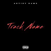 Black  Cd Mixtape Album Cover  Album Cover template