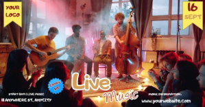 Black Ceria Live Music Gambar Bersama Faceboo Imagen Compartida en Facebook template