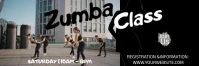 Black Ceria Zumba Classes Tajuk Twitter template