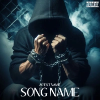 Black  Chain Jail Mixtape Album Cover  Album Cover template