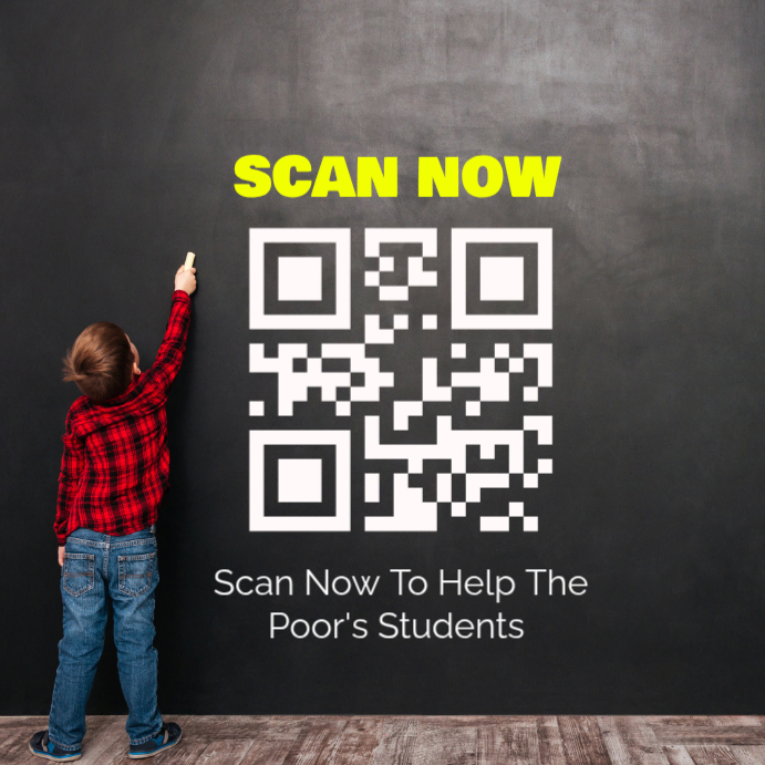 Charity Qr Code Promotion Template | PosterMyWall