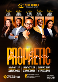 Black Church Event A1 template