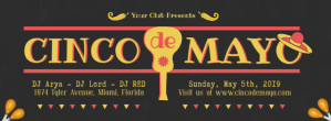 黑色 Cinco de Mayo Celebration Facebook Cover Photo Template