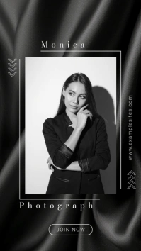 Black Classic Model Highlight Photography Ins Instagram-verhaal template