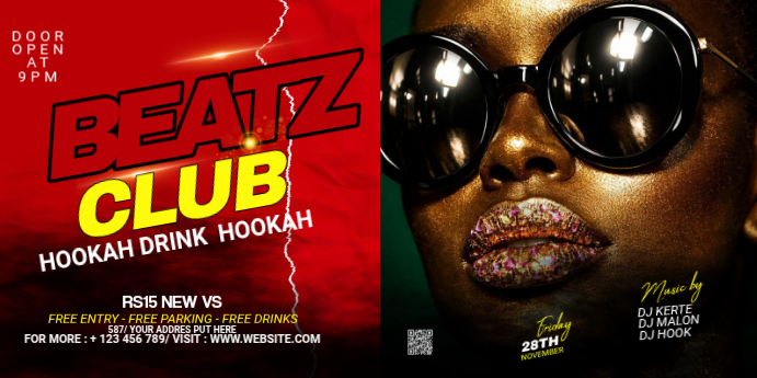 Club Event Eventbrite Banner Template | PosterMyWall