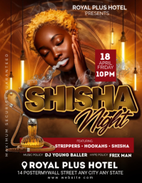 Black Club Event  Flyer (us Letter) template