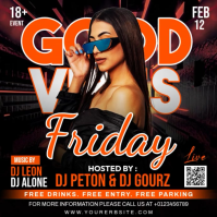 Black Club Event Promotion Instagram Post Video template