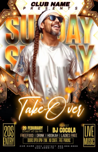 Black Club Event Tabloid Video template