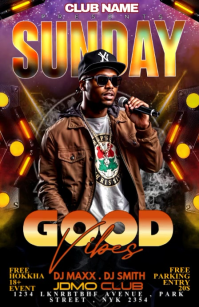 Black Club Party Half Page Wide Video template