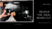 Black Collage Beard Cut Youtube Thumbnail template