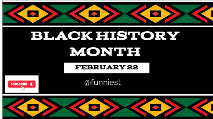 Black Collage Black History Month  Digital Display (16:9) template